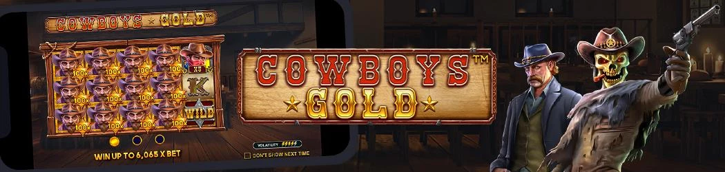 Tag på skattejagt i det vilde vesten med Cowboys Gold spilleautomaten