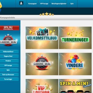 Kampagneside hos EU Casino