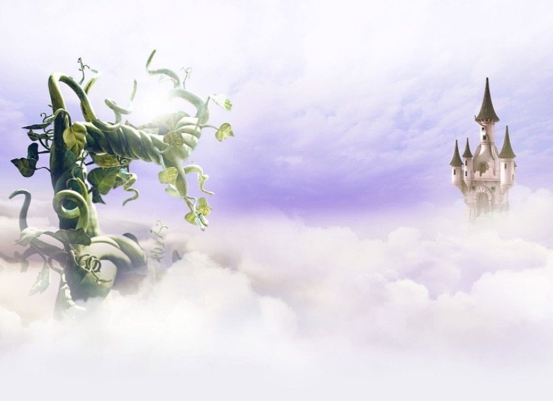 Jack and the BeanStalk på toppen af bønnestagen