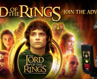 Spil med Frodo, Legolas, Aragorn og the andre karakterer i Lord of the Rings spilleautomat