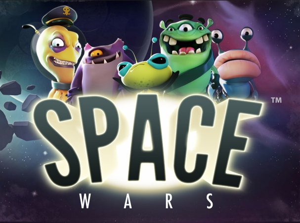 Spil med de mange aliens i Space Wars spilleautomaten