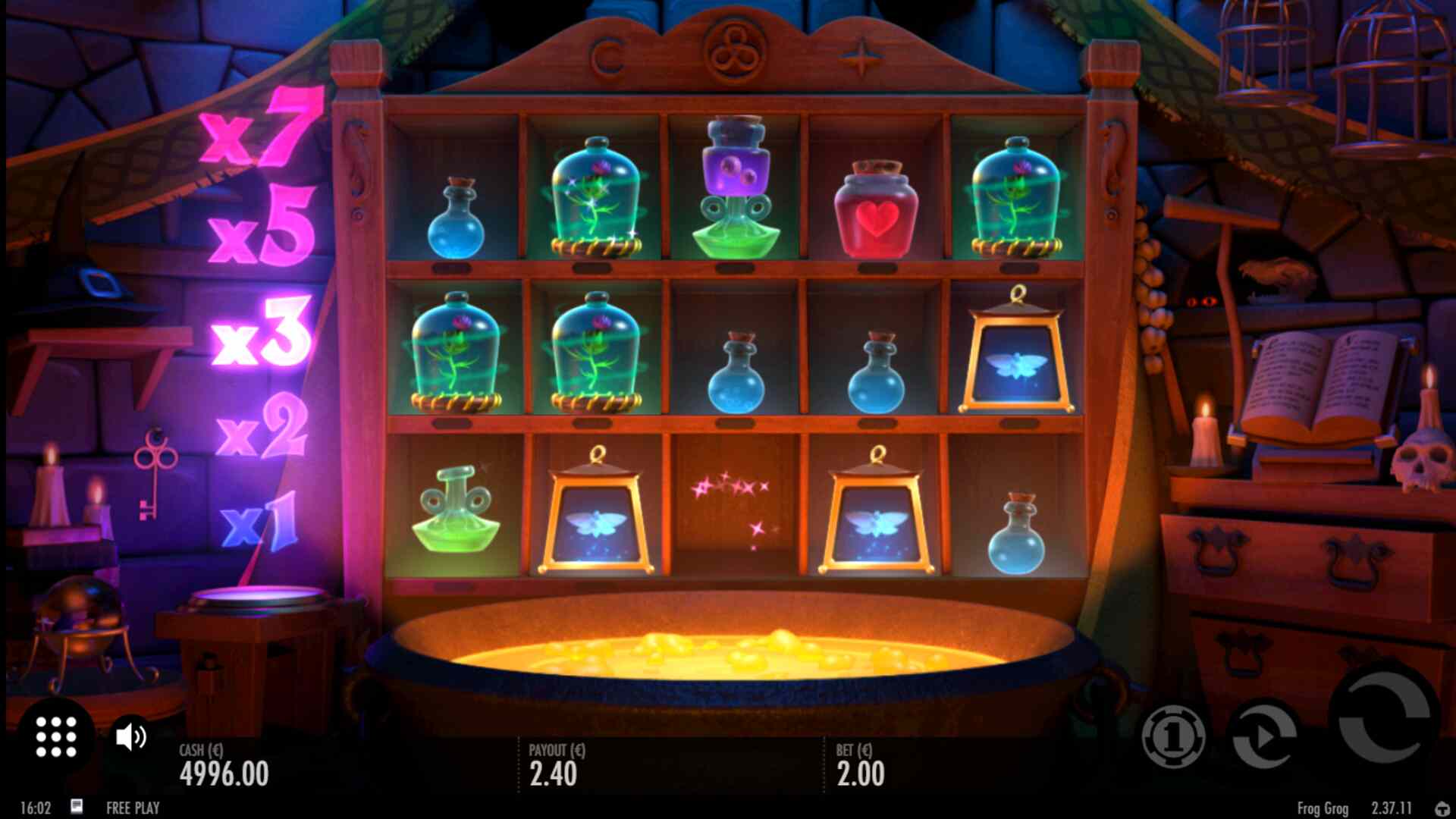 Casino Online DK Frog Grog spilleautomat fra Thunderkick softwareudvikler af casinospil online