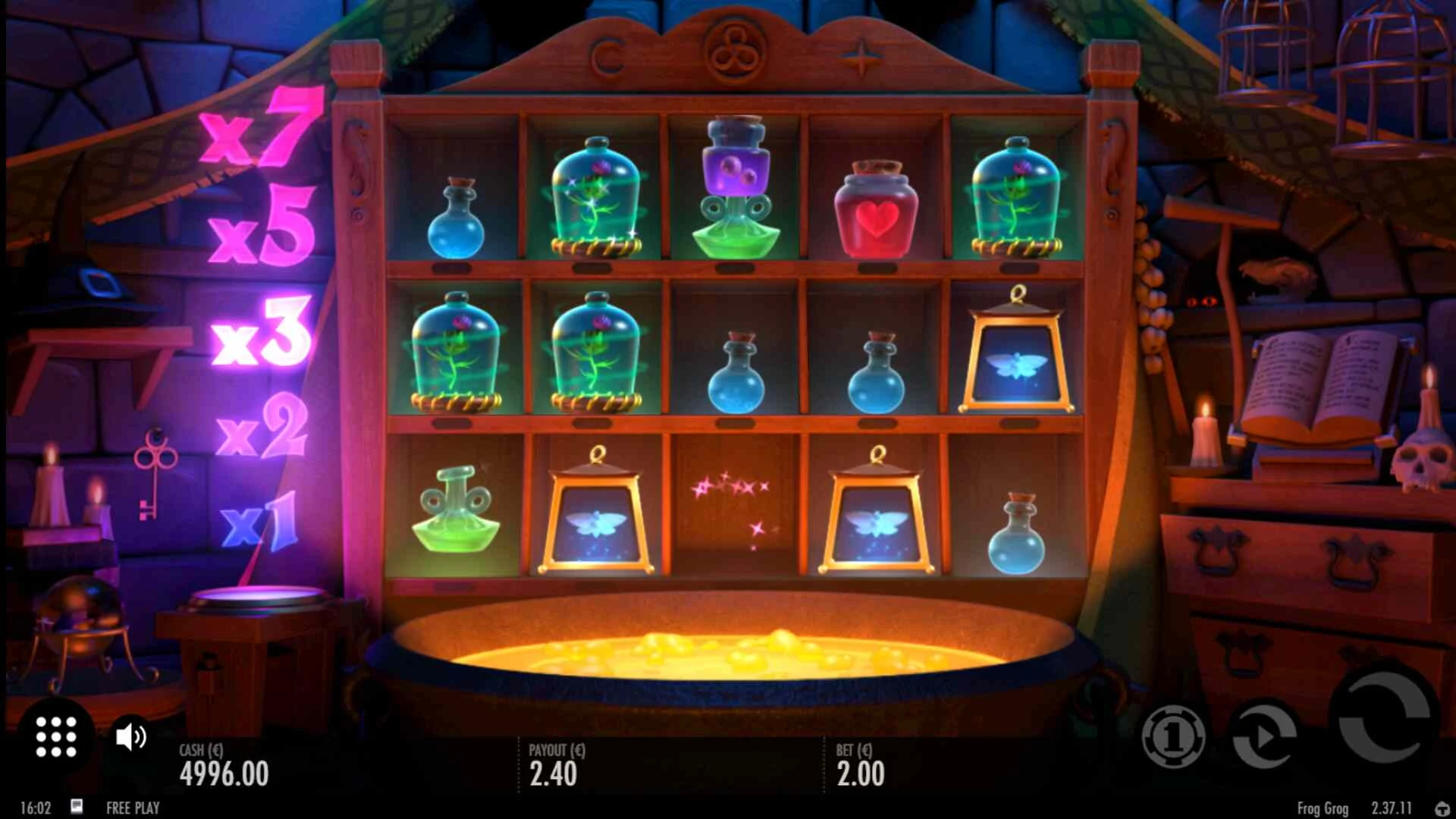 Casino Online DK Frog Grog spilleautomat fra Thunderkick softwareudvikler af casinospil online