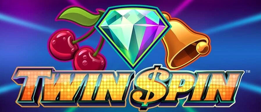 Twin Spin Spilleautomat farverigt casino spillemaskine med casino elementer diamant kirsebær