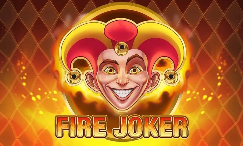Fire Joker Spillautomat med en smilende joker og orange farver