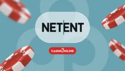 CasinoOnline DK logo med spilleudvikleren NetEnt