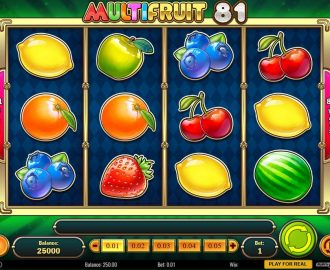 Ny frugtautomat Multifruit 81 med udvidende wild symboler og multiplikatorer