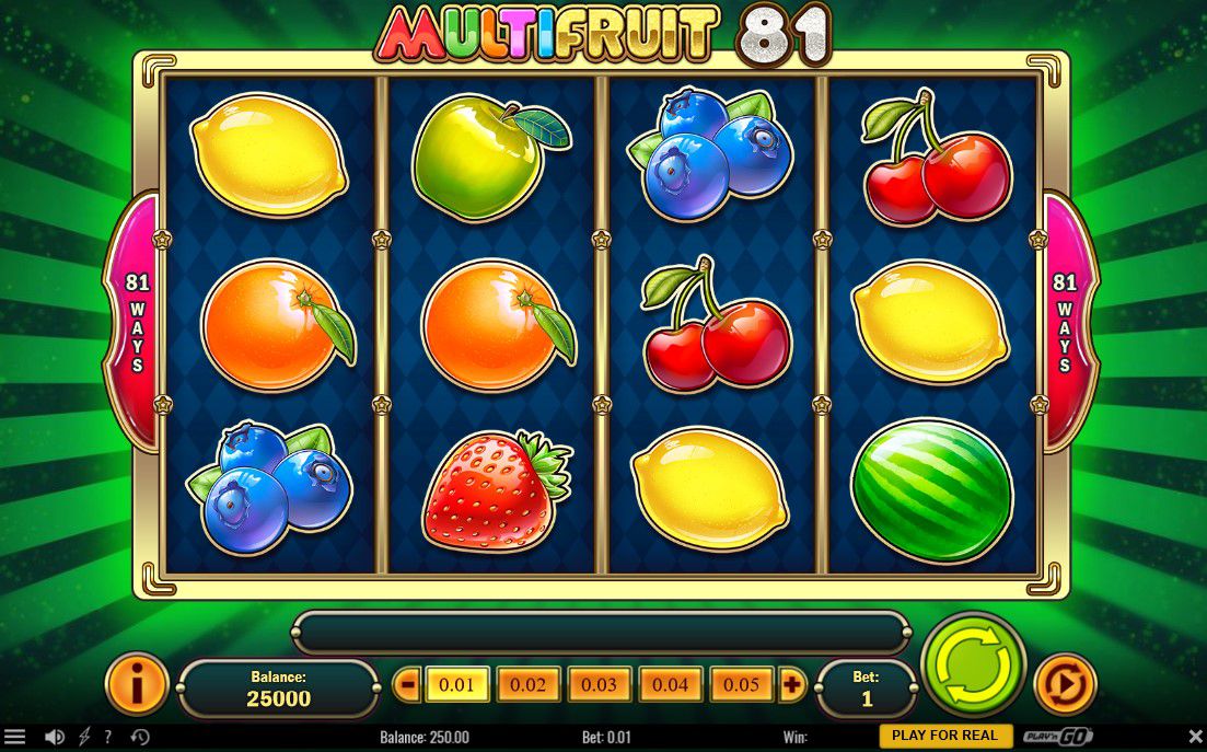 Ny frugtautomat har udvidende wild symboler og multiplikatorer