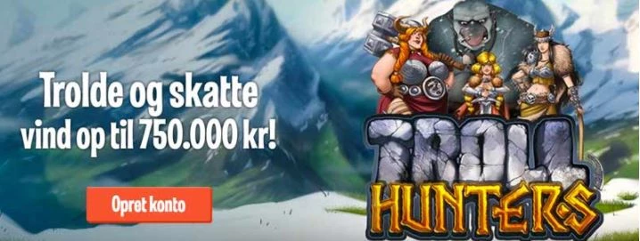 vind gevister for op til 750000 kroner med Troll Hunters hos LeoVegas