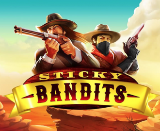 Spil med cowboys i ørkenen på Sticky Bandits spilleautomaten