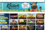 Kaiser Slots startside screenshot