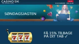 Så er søndagsjagten igang igen – få 1.000 kr. i cash back