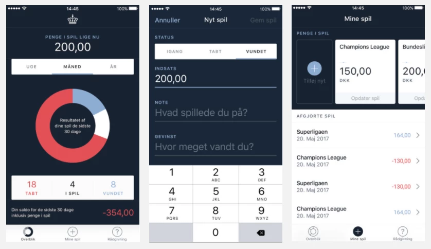 Spillemyndigheden app brugerflade få overbliver over mine spil