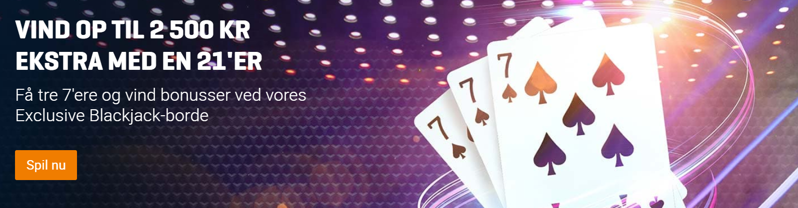 Vind op til 2.500 kr. ekstra ved Nordicbets Eksklusive Blackjack borde