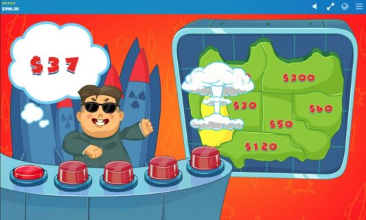 Rocket Men Kim bonus feature med atomknapper