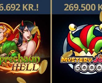 Store gevinster på Leprechaun Goes to Hell og Mystery Joker