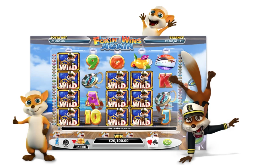 NextGen Gaming Foxin Wins spilleautomat promo grafik