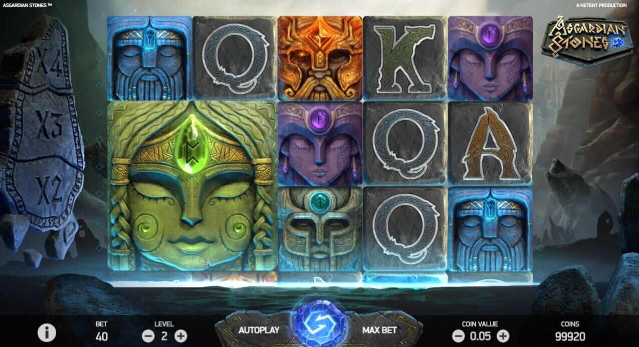 Asgardian Stones Spilleautomat Symboler