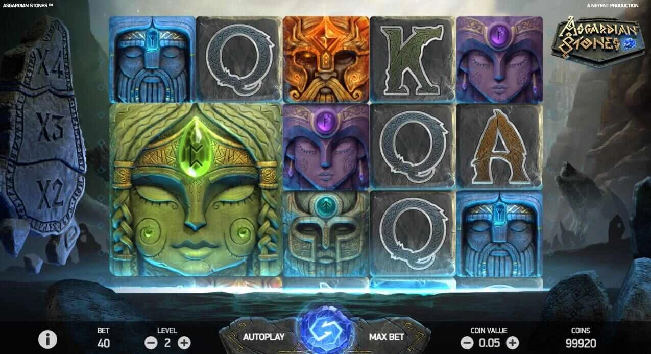 Asgardian Stones Spilleautomat Symboler