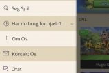 Lanadas casino menu på mobilen