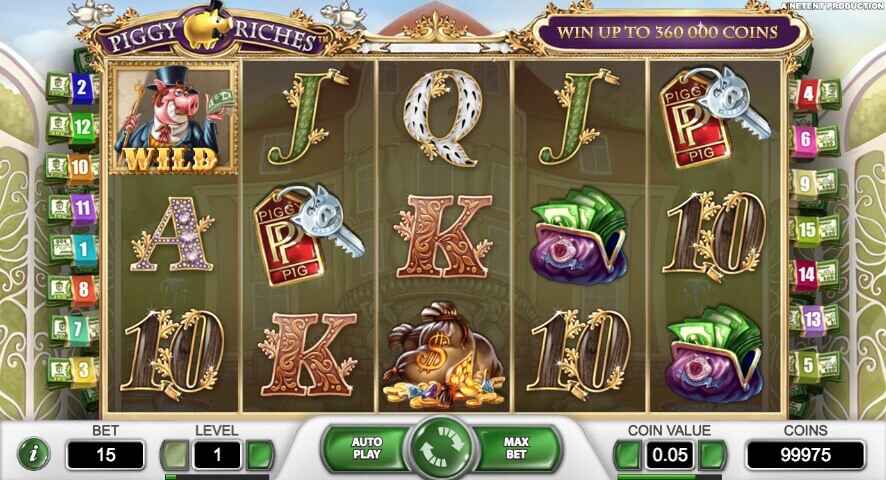 Piggy Riches Anmeldelse og spil
