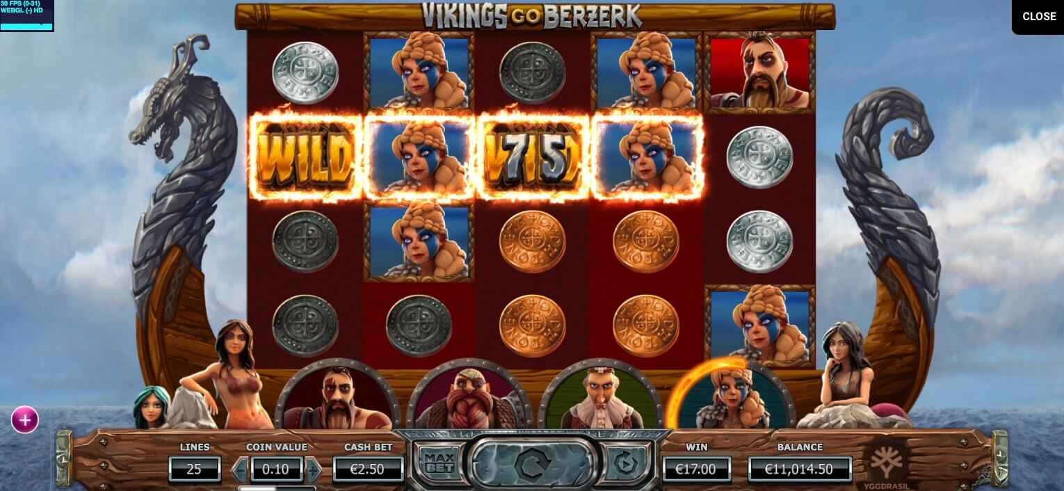 Vikings Go Berzerk Spilleplade Gameplay Screenshot Casino spilleautomat