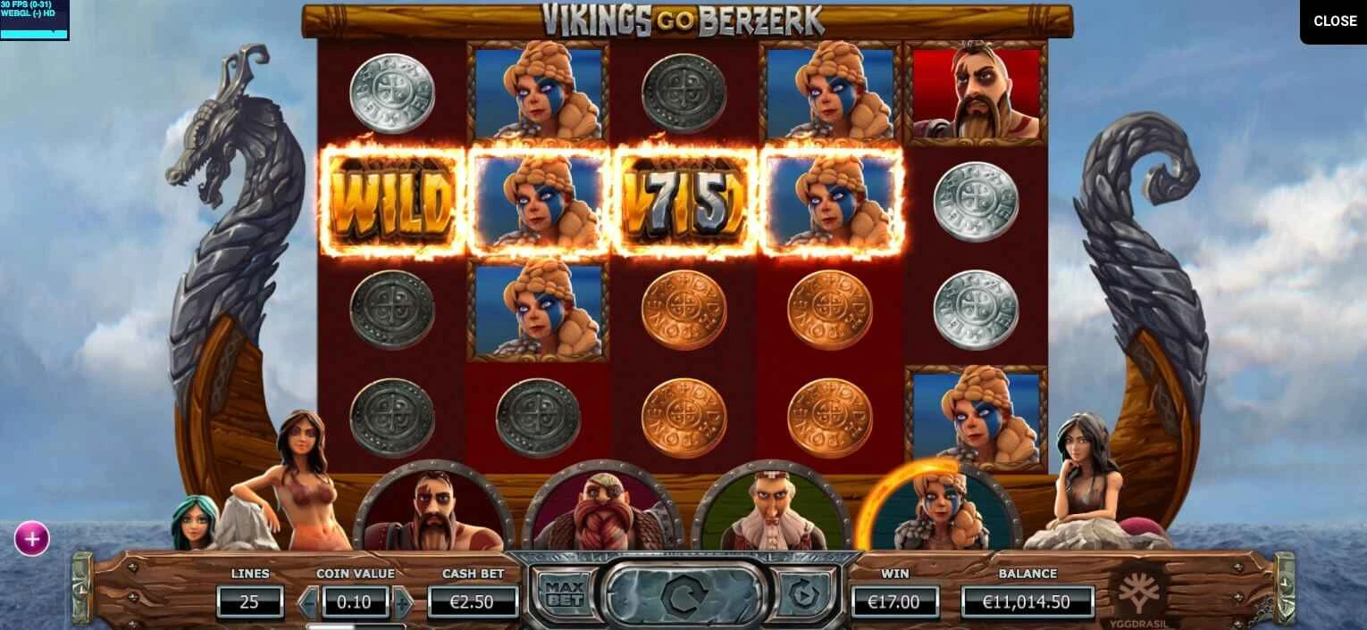 Vikings Go Berzerk Spilleplade Gameplay Screenshot Casino spilleautomat