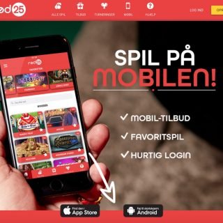 Rød25 app til mobilen