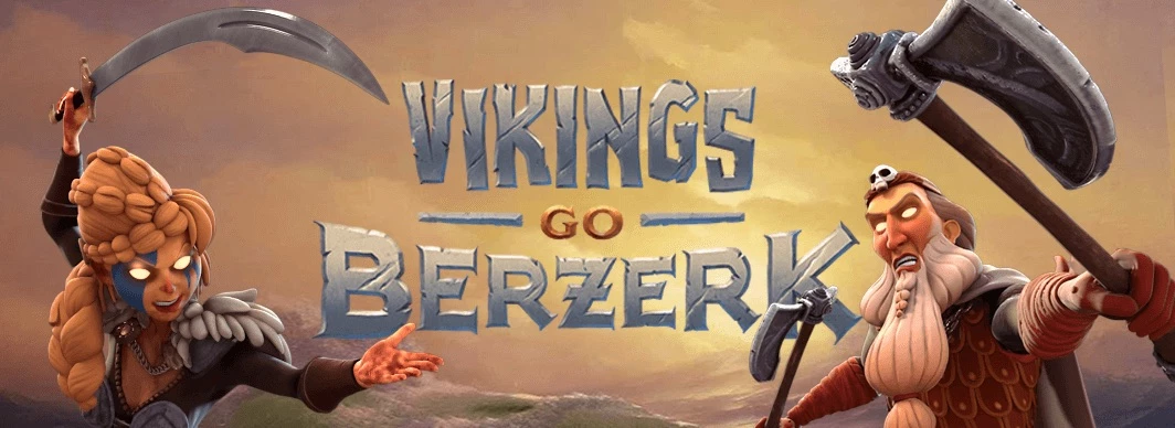 vikinger med våben og logo