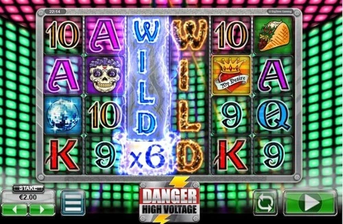 Danger High Voltage Scatter Wild Bonus symboler screenshot af gameplayet