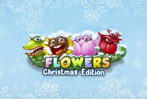 Flowers Christmas Edition Banner med Blomster og Bogstaver