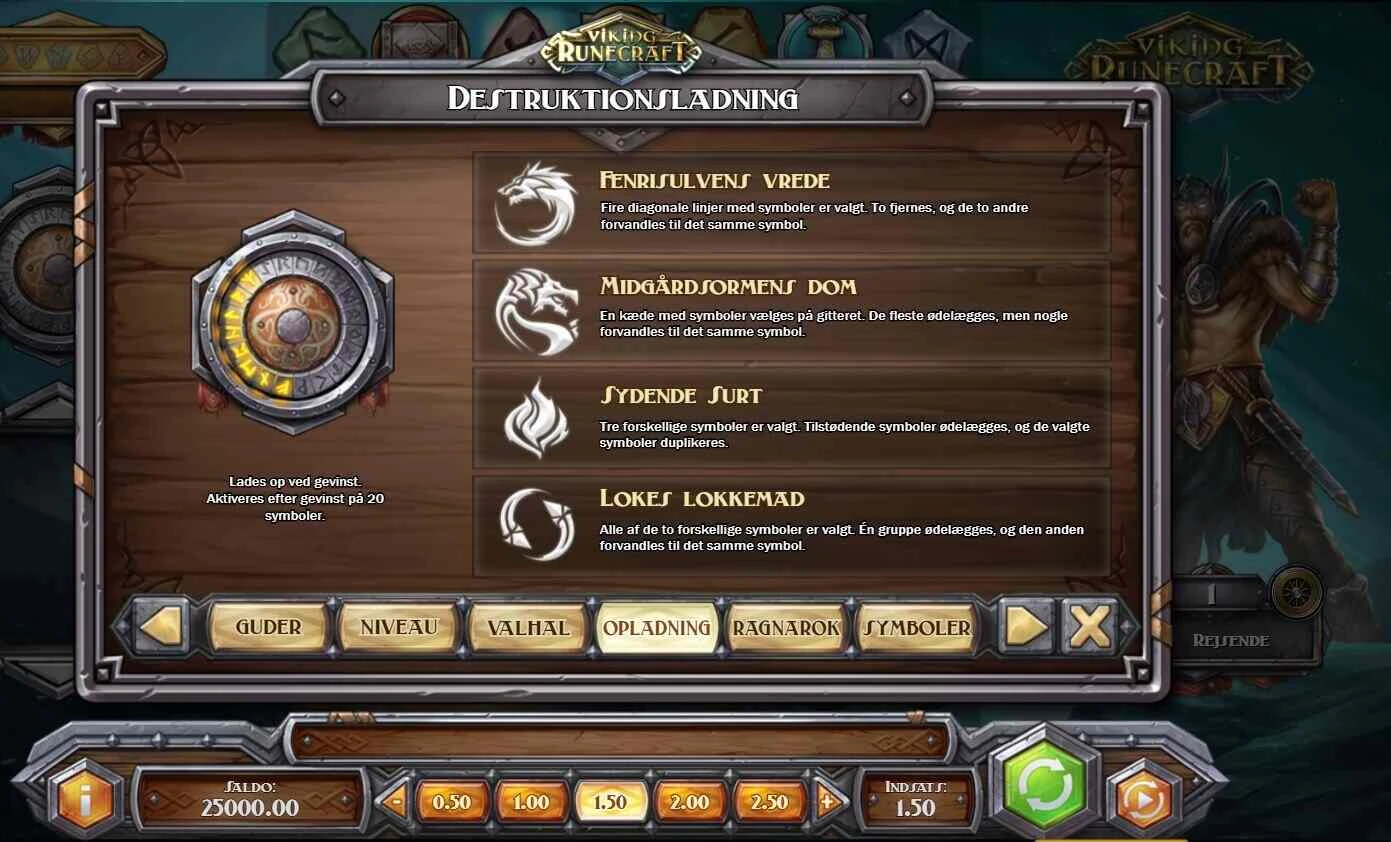 Viking Runecraft Slot Casinospil Destruktionsladning