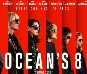 Oceans 8 Filmplakat med hovedpersoner