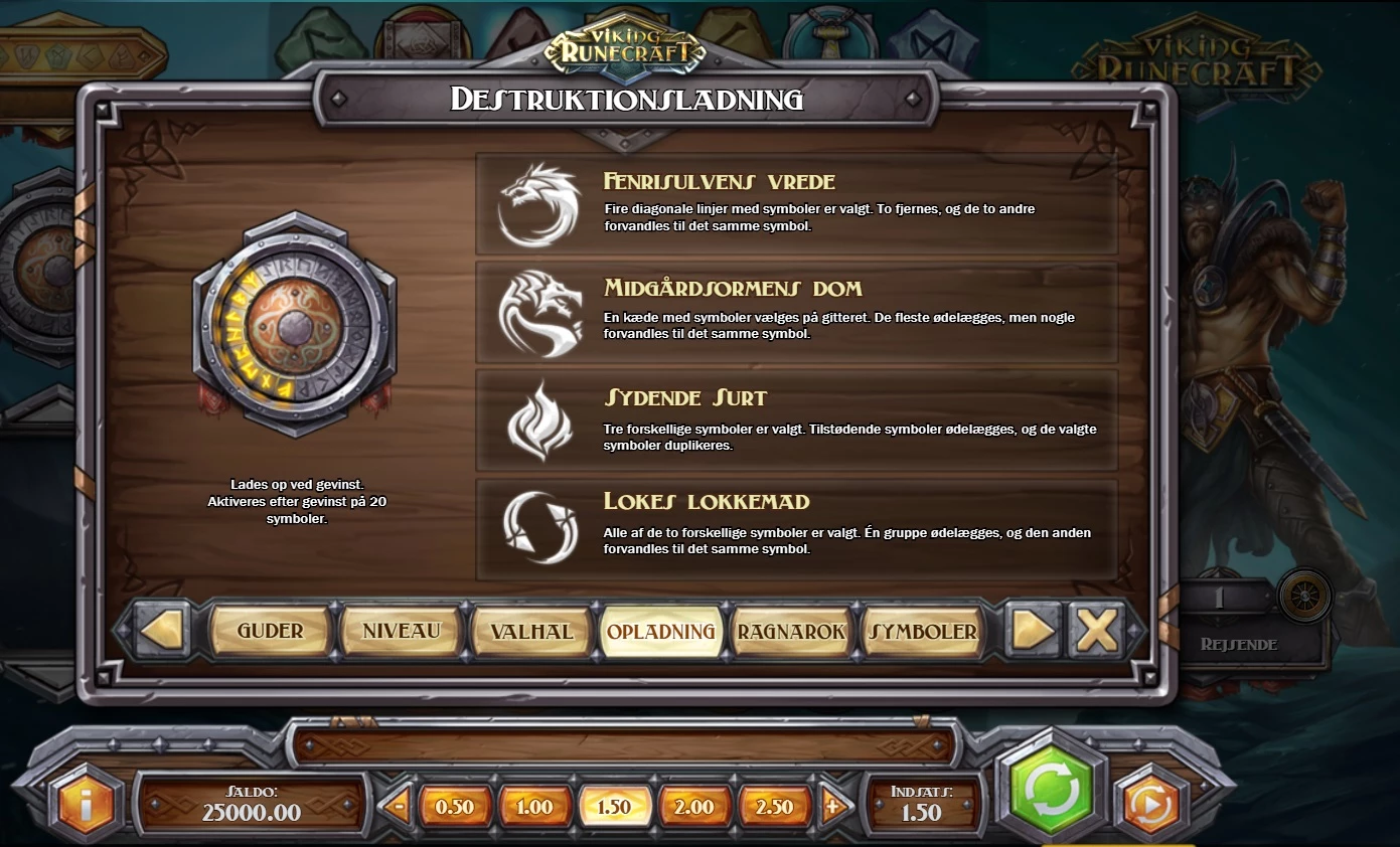 Viking Runecraft Destruktionsladning Feature