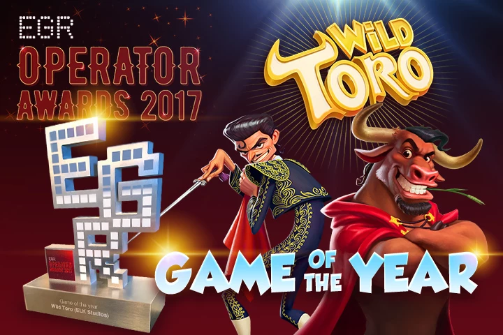 Wild Toro banner med pris for bedste spilleautomat