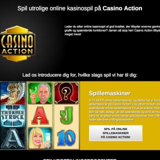 Udvalg af spil hos Casino Action