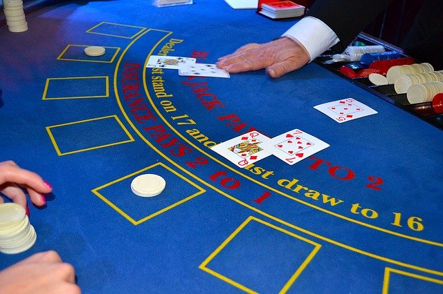 Live Casino Blackjack Spillekort og Spilleplade