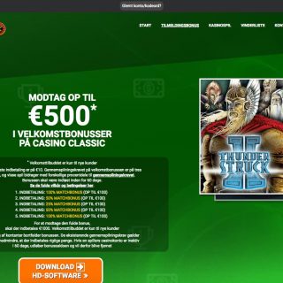 Casino Classic velkomstbonus