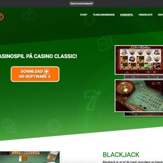 Casino Classic udvalg af spil