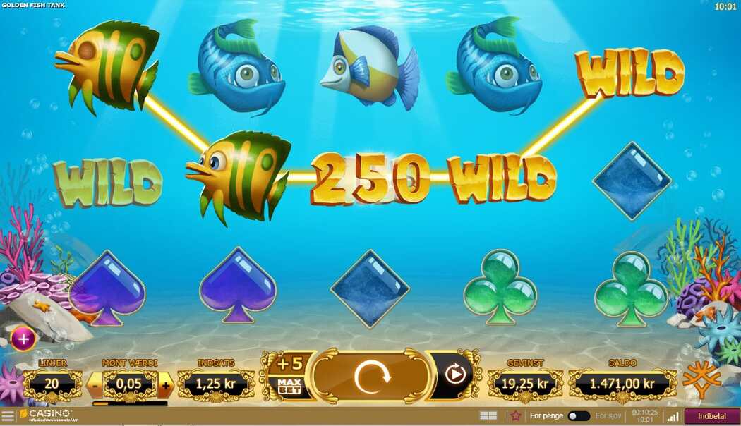 Golden Fish Tank Casinospil Screenshot af gameplay
