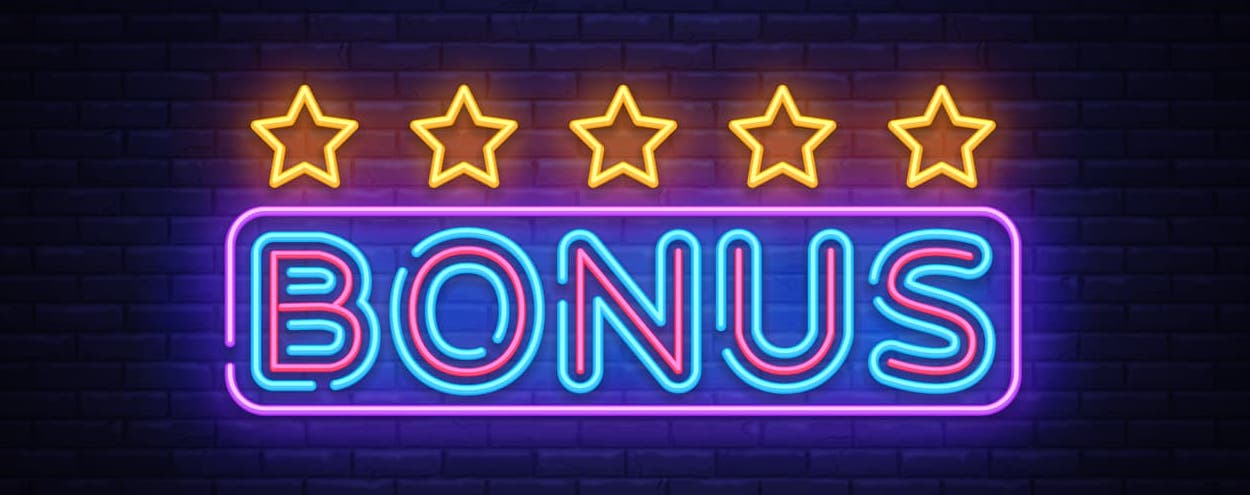 Bonus neon skilt