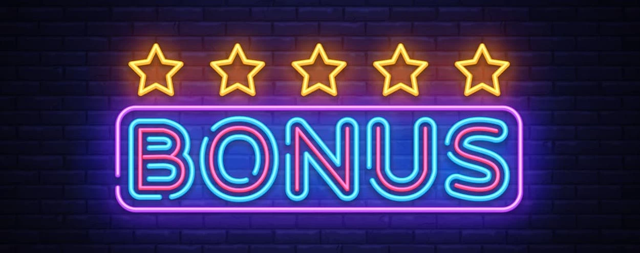 Bonus neon skilt
