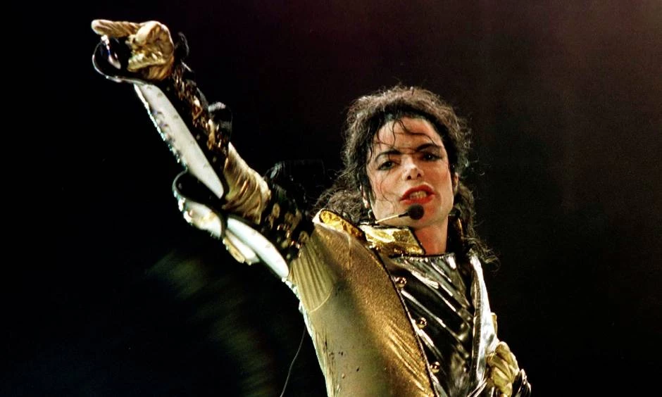 Michael Jackson med Mikrofon