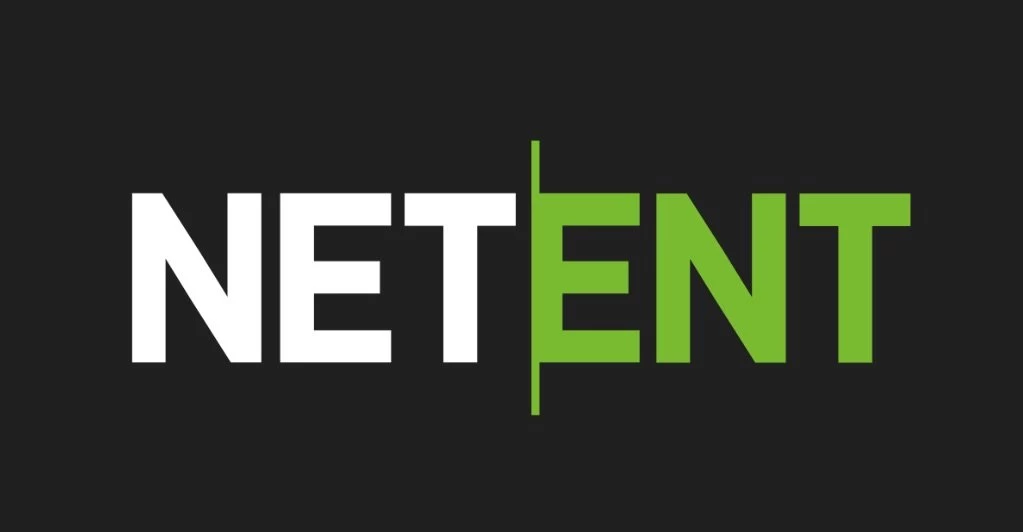 NetEnt logo i sort