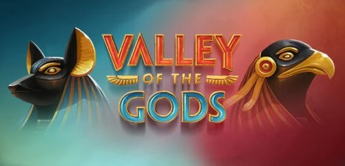 Valley of the Gods Banner med Horus og Anubis