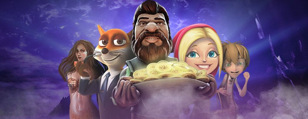 Bellis Casino Online banner med elementer fra spillemaskiner