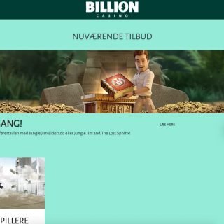 Billion Casino bonusside