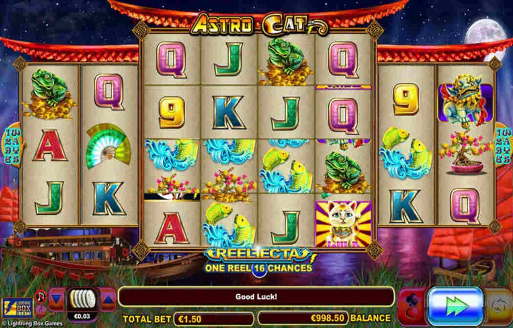 Astro Cat Casinospil Screenshot af spilleplade