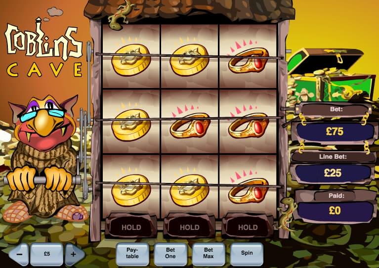 Goblins Cave Slot Spilleautomat casinospil Screenshot
