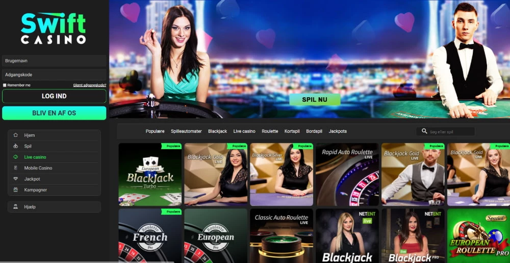 Swift Casino Live Casino